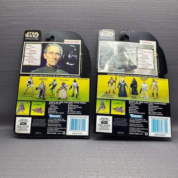 Kenner 1996/1997 Star Wars The Power o/t Force Grand Moff Tarkin Snow Trooper - Picture 2 of 6